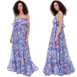 PatBo Amaryllis Floral Maxi Dress